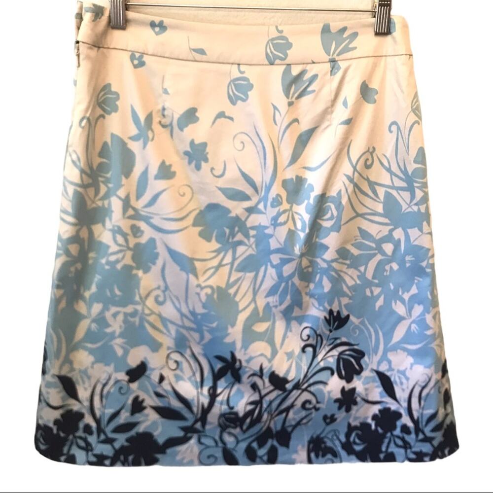 Semantiks Nordstrom Floral Skirt Pockets Small blue knee length pockets